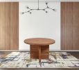 48" Natural Rounded Solid Wood Dining Table