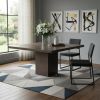 42" Brown Solid Wood Dining Table