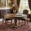 42" Brown Rounded Rustic Reclaimed Solid Wood Dining Table
