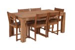 72" Natural Rectangular Solid Wood Dining Table