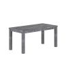 35" Gray Solid Wood Dining Table