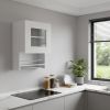 20" White Accent Cabinet With Two Shelves