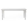 79" White Solid Wood Dining Table