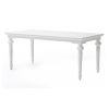 79" White Solid Wood Dining Table