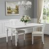 79" White Solid Wood Dining Table