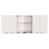 Wood Brown And Natural 59" Kitchen Island Set With Storage