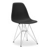 Black And Silver Acrylic Dining Side Chair
