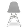 Gray And Silver Acrylic Dining Side Chair