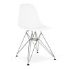 White And Silver Acrylic Dining Side Chair