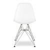 White And Silver Acrylic Dining Side Chair