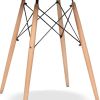 36" White And Natural Solid Wood Dining Table