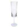 Set of Four Clear Acrylic Stemmed Flutes