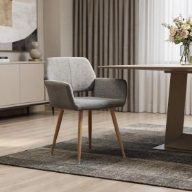Gray Upholstered Dining Chair
