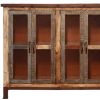 49" Brown Solid and Manufactured Wood Distressed Buffet Table