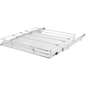 21.5"Wx21"Dx3.5"H Pull Out Cabinet Organizer, Heavy Duty Slide Out Pantry Shelves, Steel Roll Out Drawers, Sliding Drawer Storage for Home Under