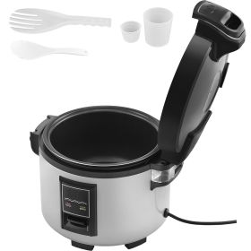 Commercial Rice Cooker, 60-Cup Rice Cooker, 13.74 Qt / 13 Liter Large Rice Cooker and Warmer with Nonstick Inner Pot